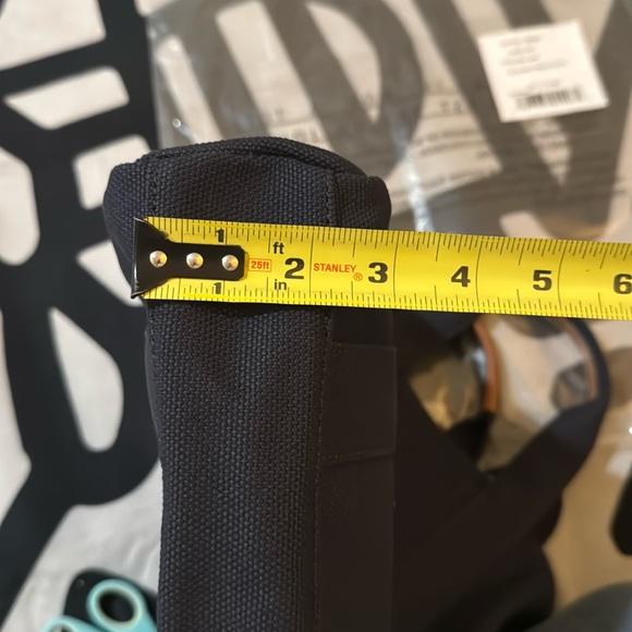 Brand New Tory Burch hand held canvas navy blue tote bag - Picture 12 of 12